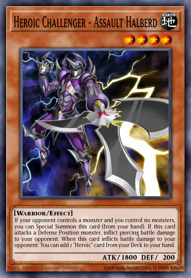 Heroic Challenger - Assault Halberd Yu-Gi-Oh card