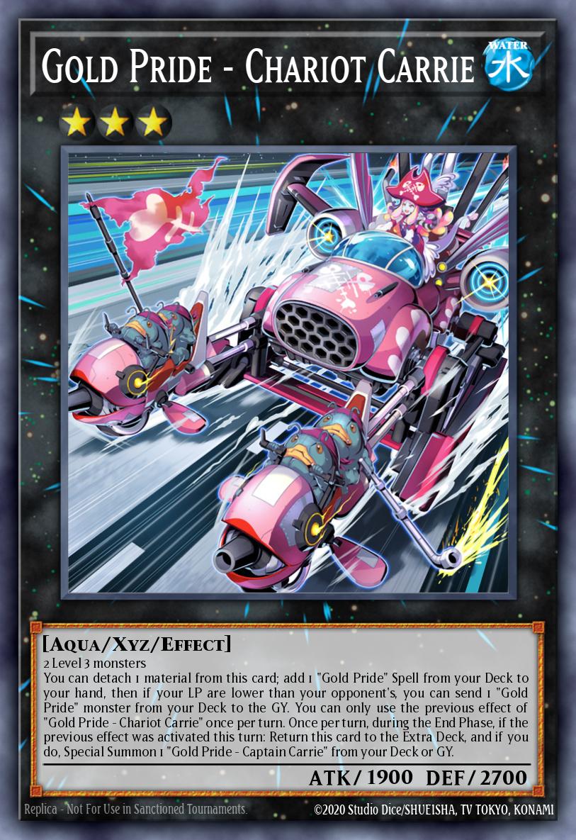 Gold Pride - Chariot Carrie Yu-Gi-Oh card