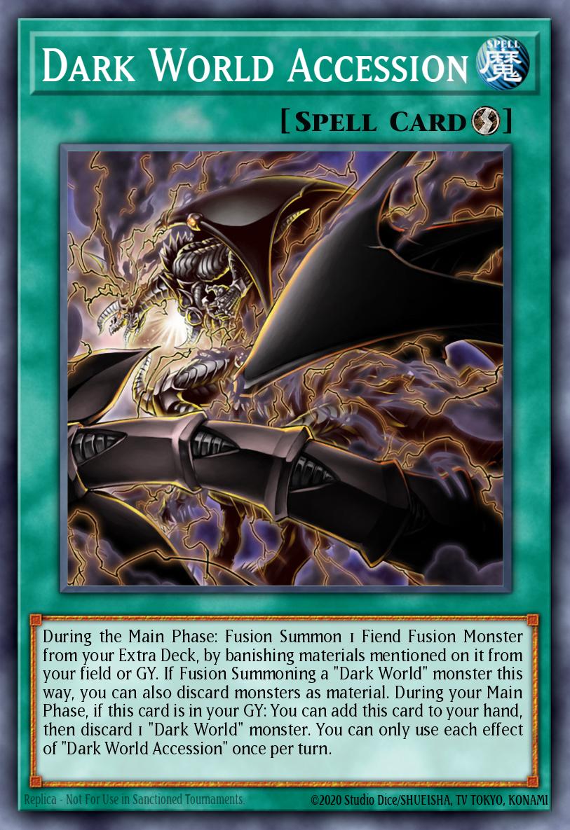 Dark World Accession Yu-Gi-Oh card