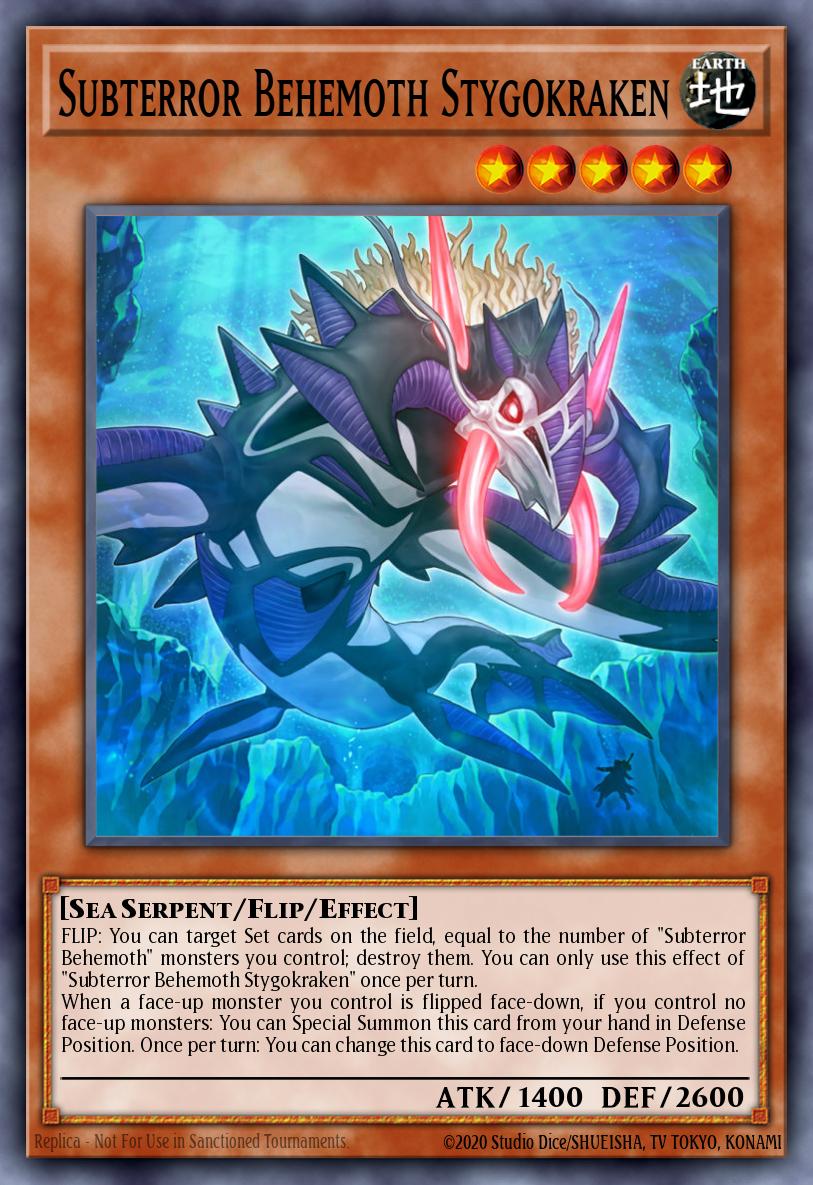 Subterror Behemoth Stygokraken Yu-Gi-Oh card