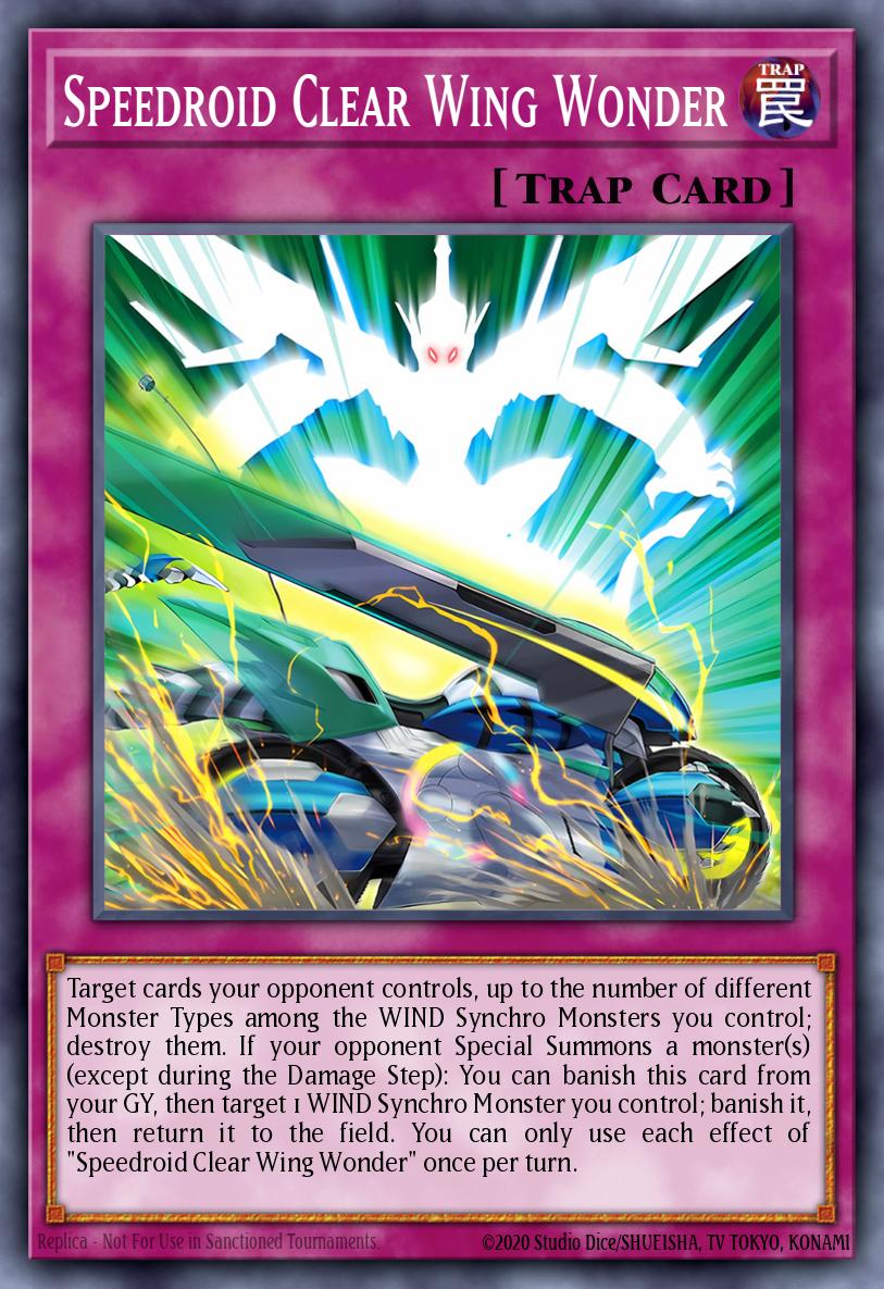 Speedroid Clear Wing Wonder Yu-Gi-Oh card