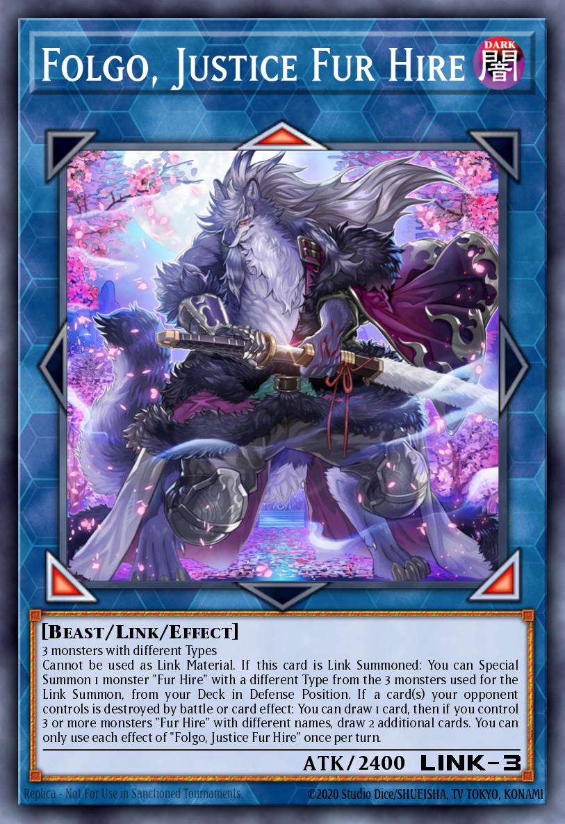 Folgo, Justice Fur Hire Yu-Gi-Oh card