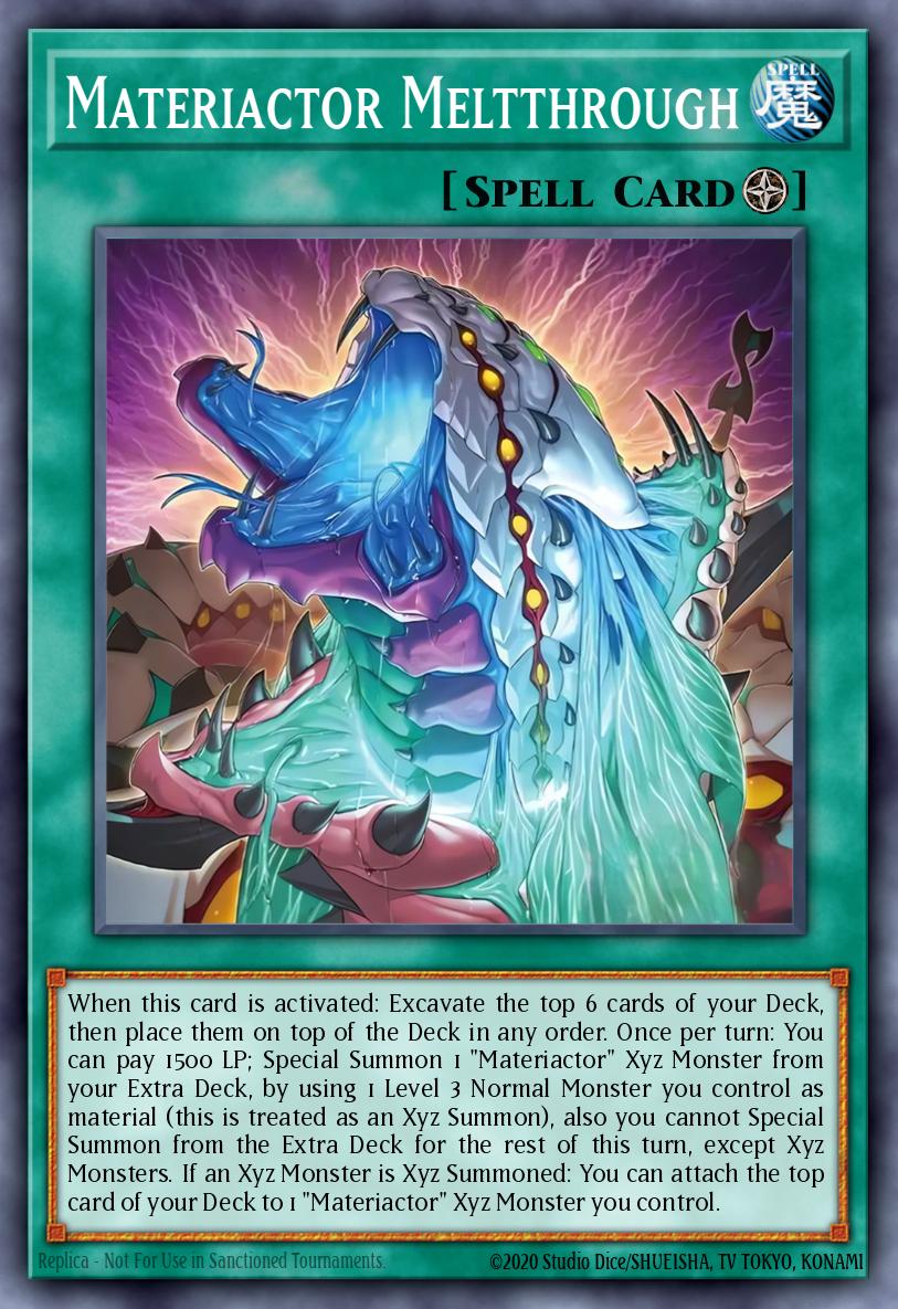 Materiactor Meltthrough Yu-Gi-Oh card