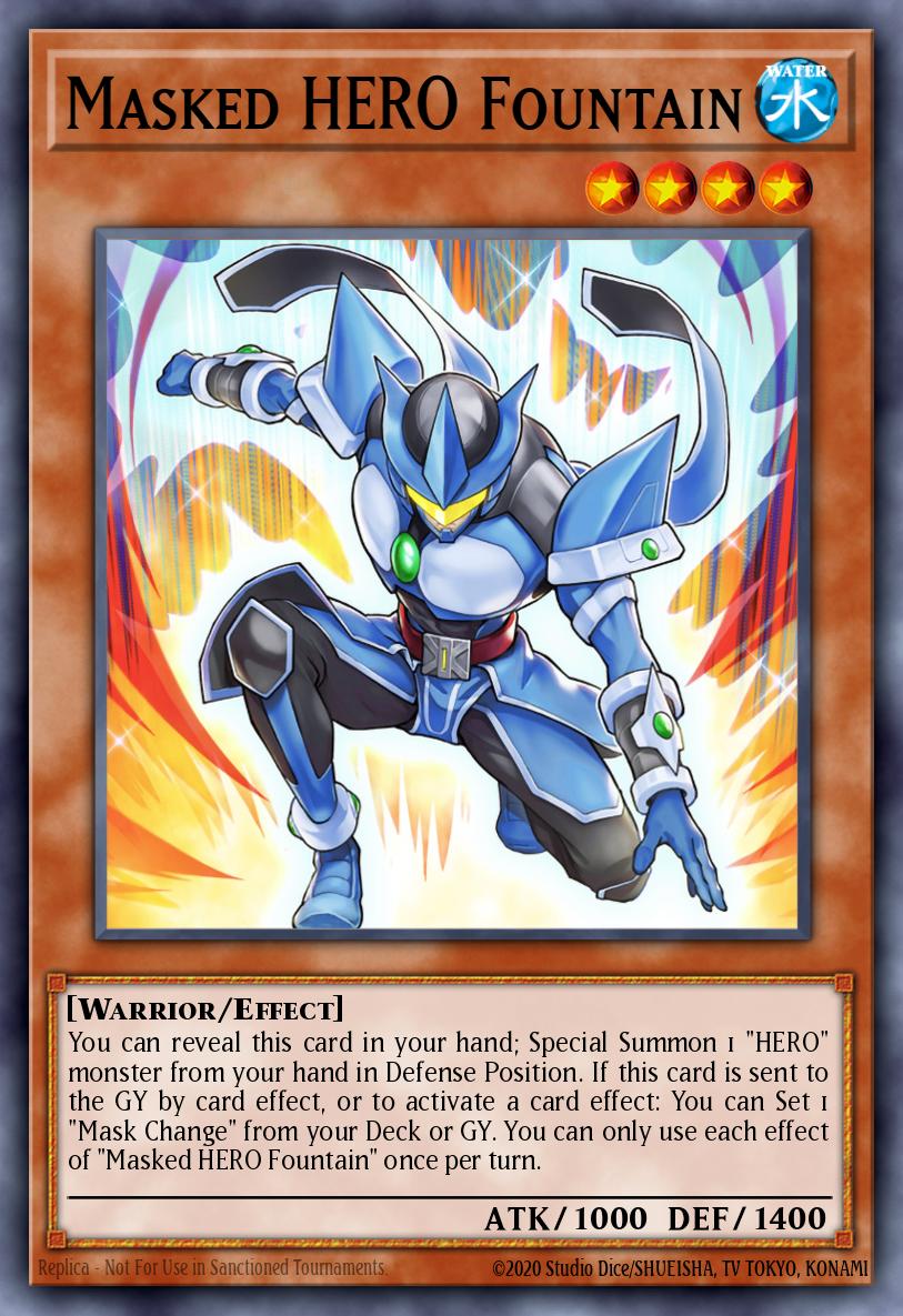 Masked HERO Fountain Yu-Gi-Oh card
