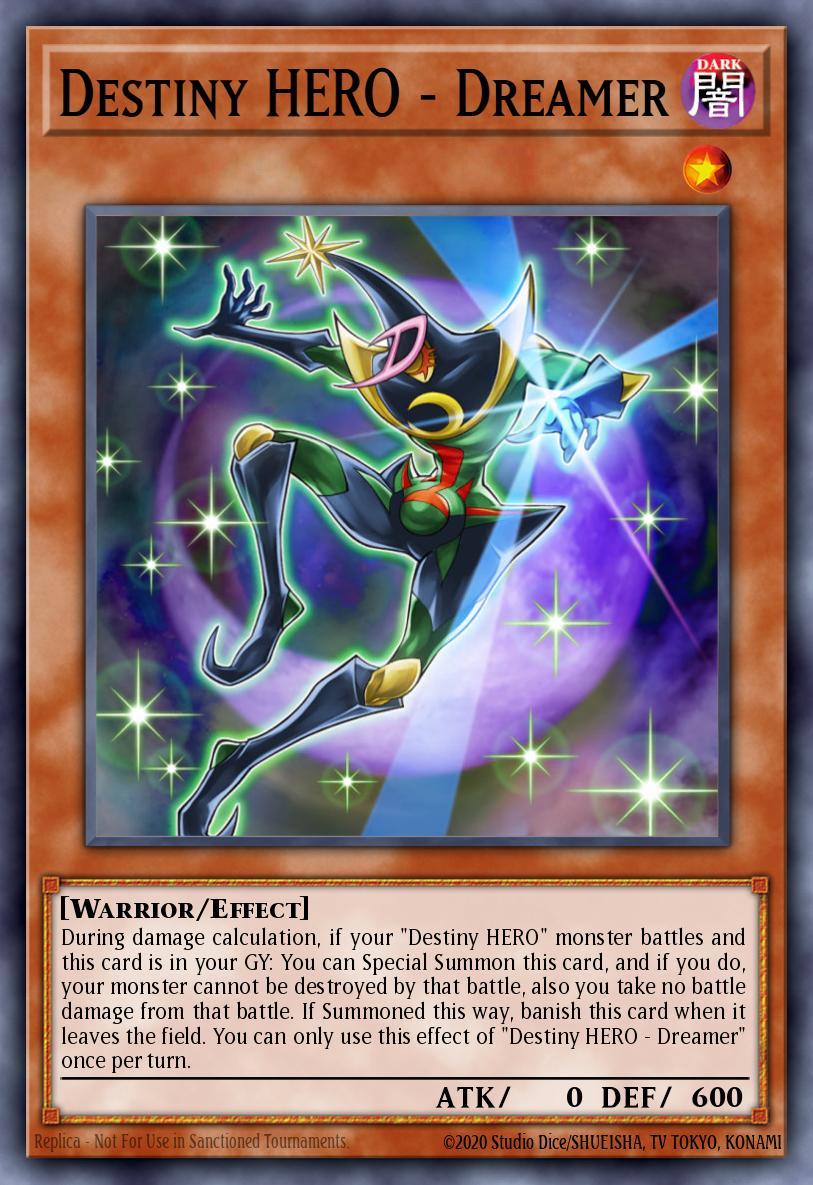 Destiny HERO - Dreamer Yu-Gi-Oh card