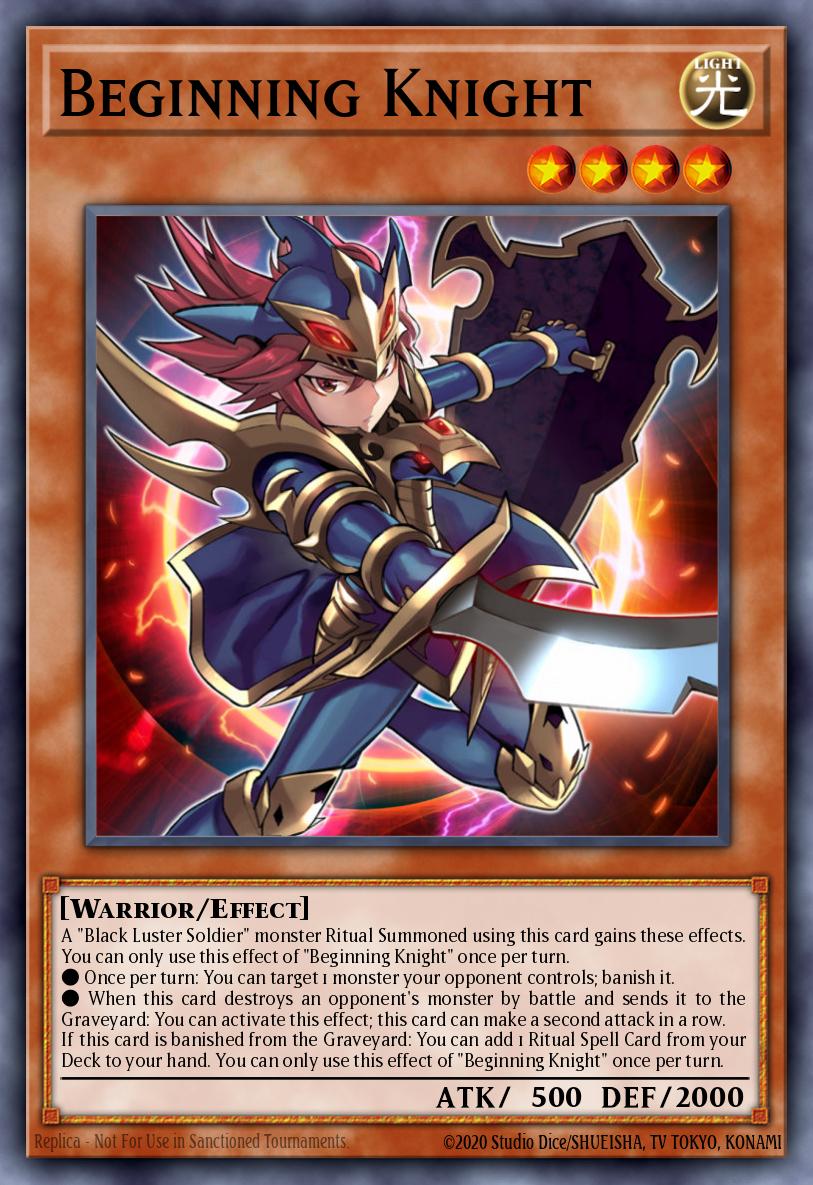 Beginning Knight Yu-Gi-Oh card