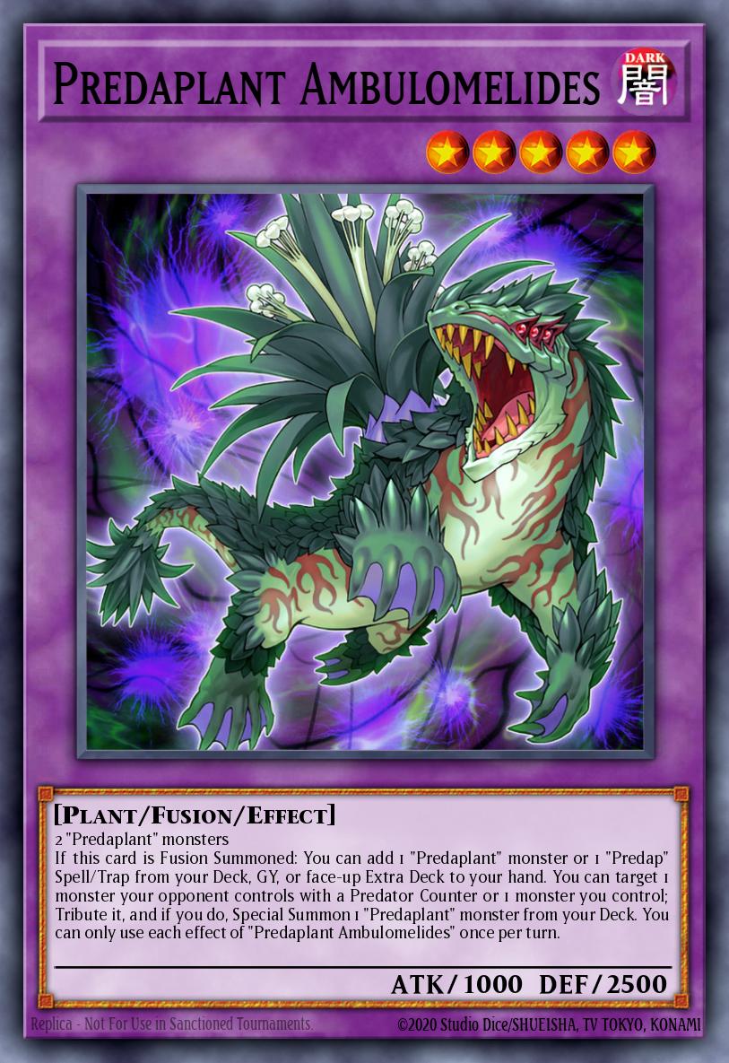 Predaplant Ambulomelides Yu-Gi-Oh card