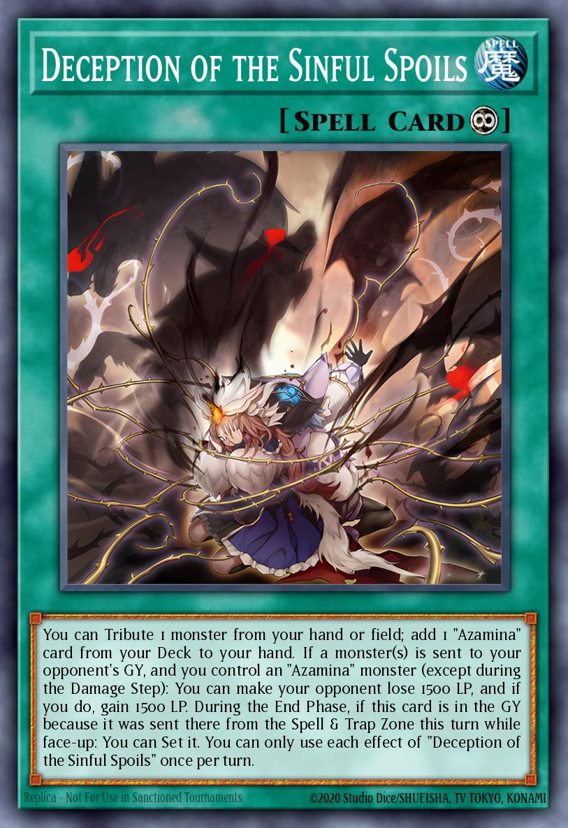 Deception of the Sinful Spoils Yu-Gi-Oh card