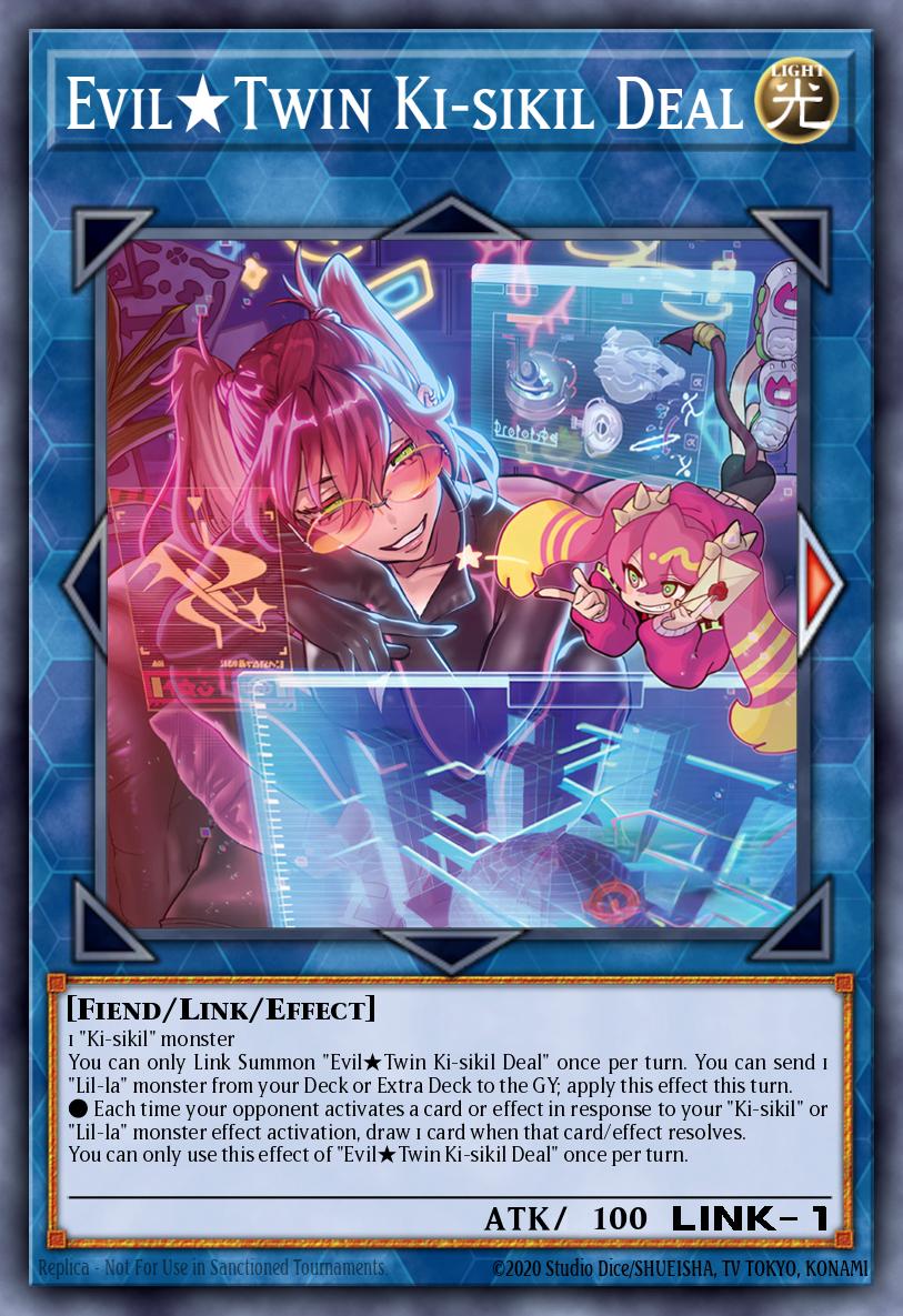 Evil★Twin Ki-sikil Deal Yu-Gi-Oh card
