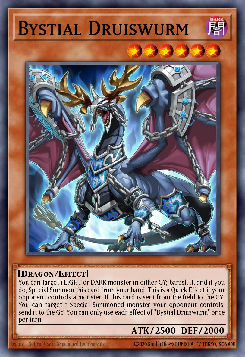 Bystial Druiswurm Yu-Gi-Oh card