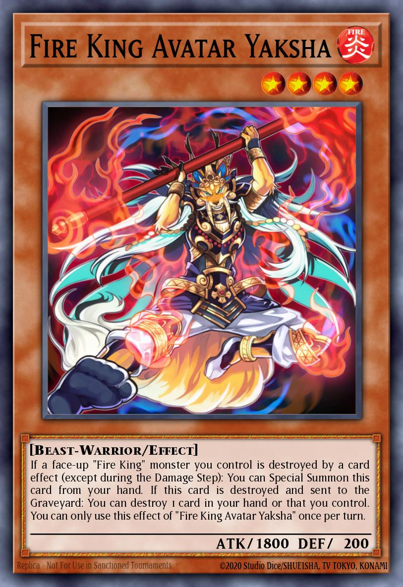 Fire King Avatar Yaksha Yu-Gi-Oh card