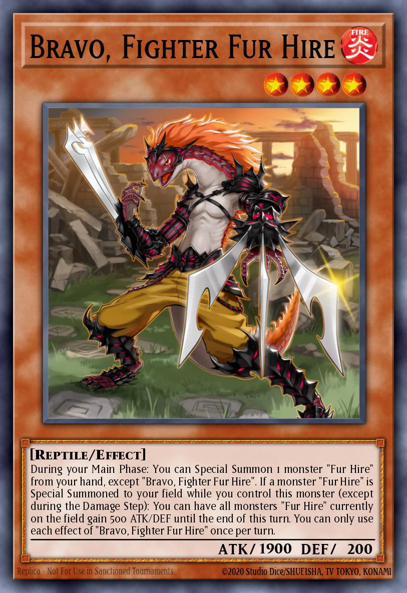 Bravo, Fighter Fur Hire Yu-Gi-Oh card