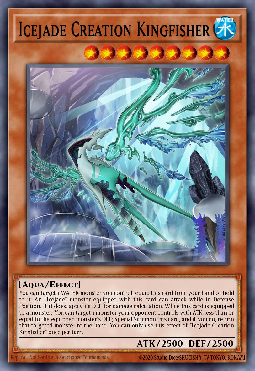 Icejade Creation Kingfisher Yu-Gi-Oh card