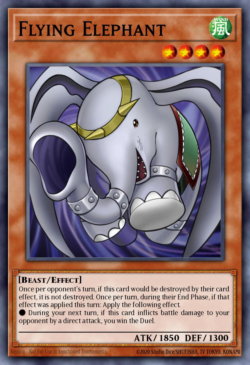 Flying Elephant Yu-Gi-Oh card