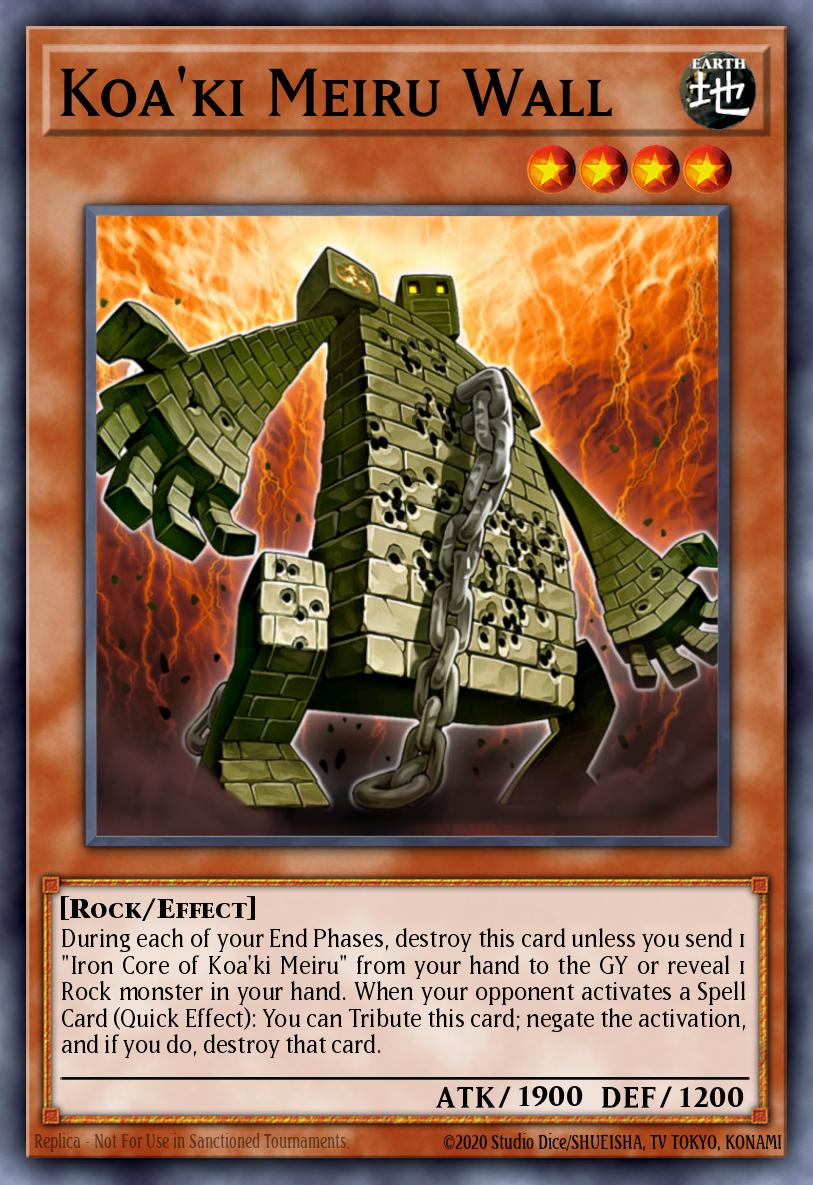 Koa'ki Meiru Wall Yu-Gi-Oh card