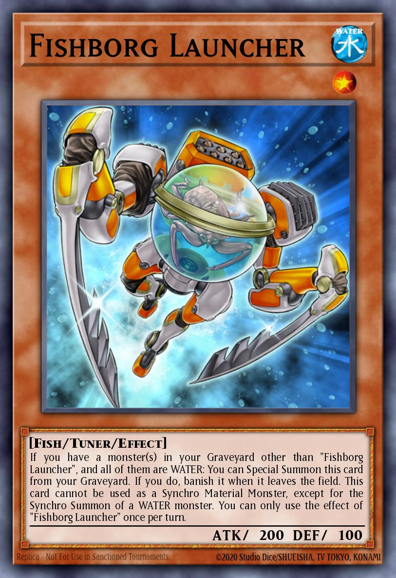 Fishborg Launcher Yu-Gi-Oh card