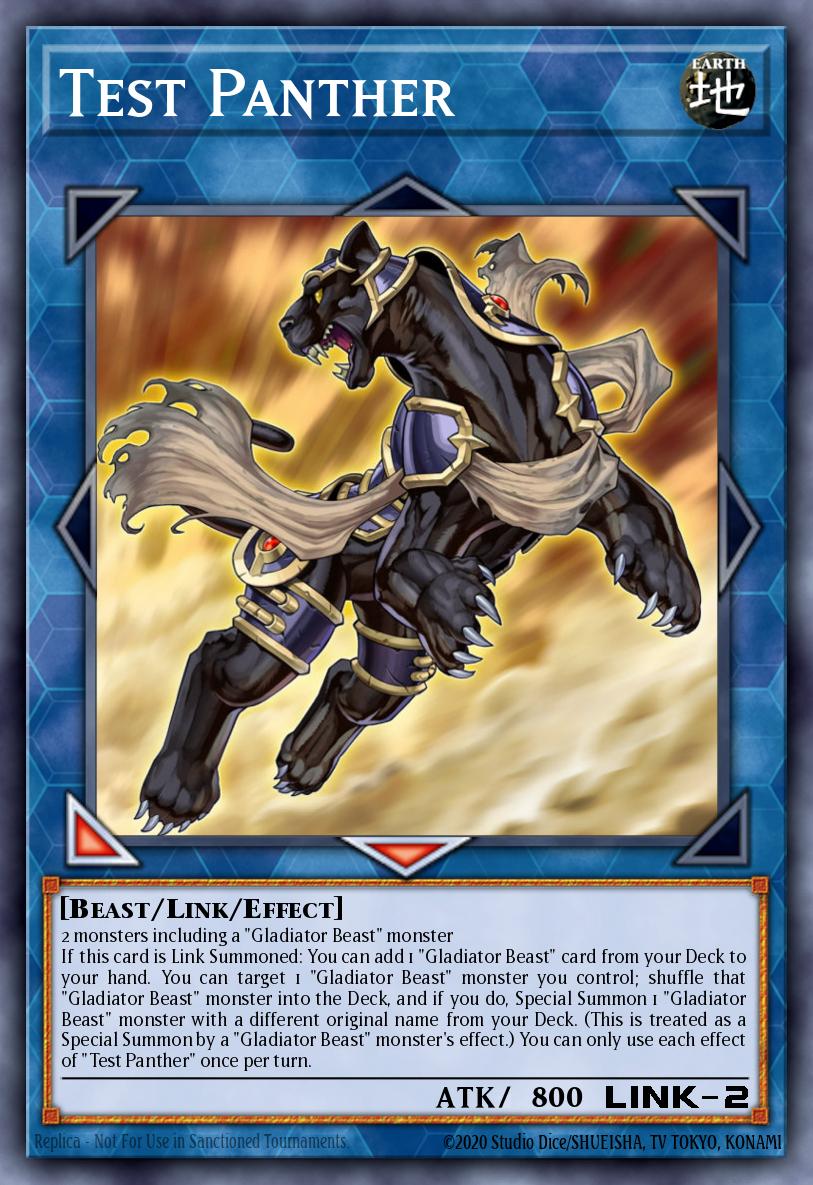 Test Panther Yu-Gi-Oh card