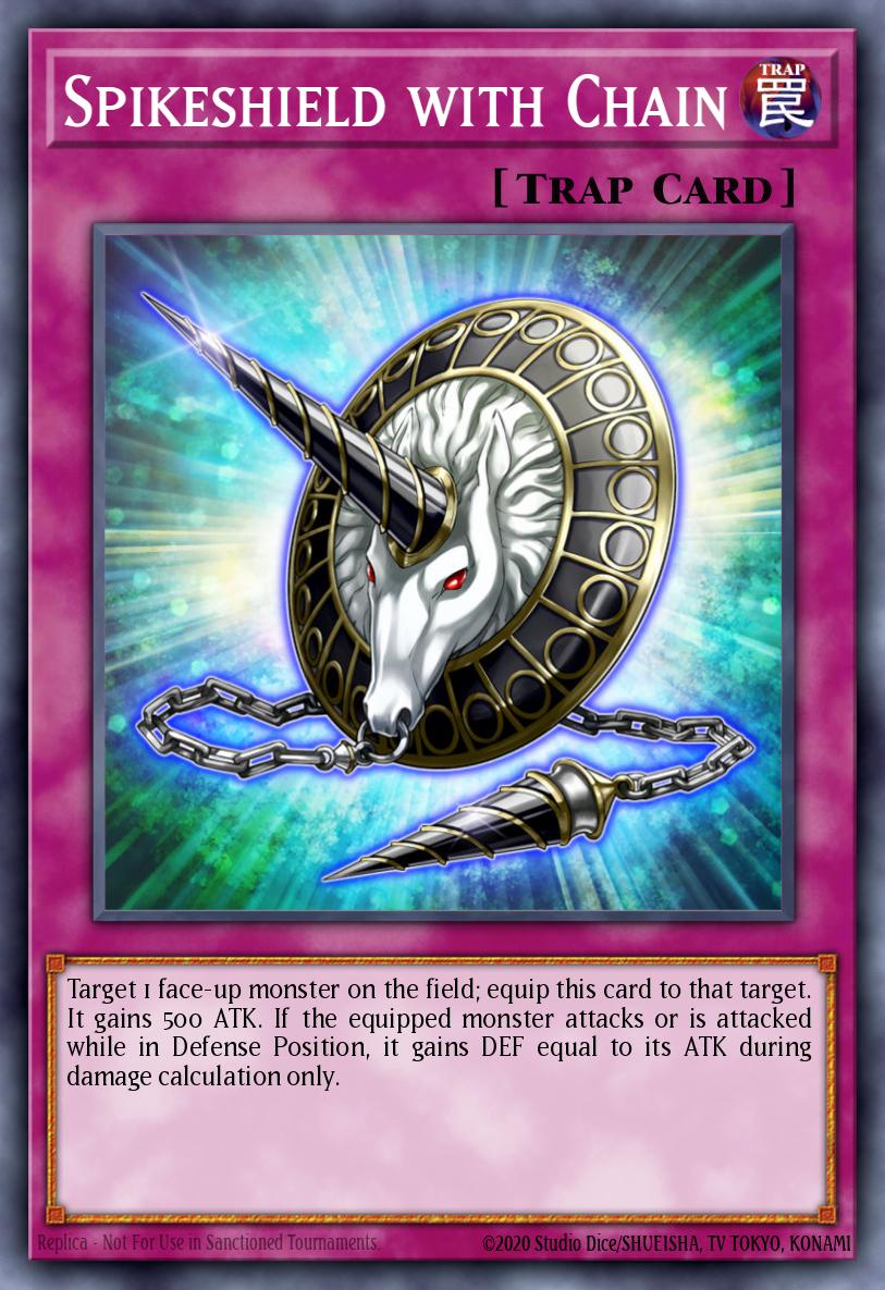 Spikeshield with Chain Yu-Gi-Oh card
