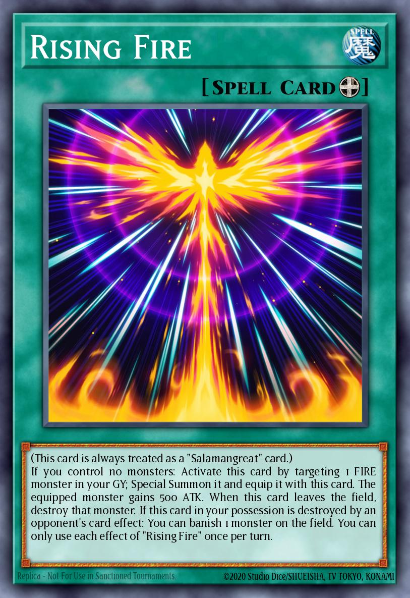 Rising Fire Yu-Gi-Oh card
