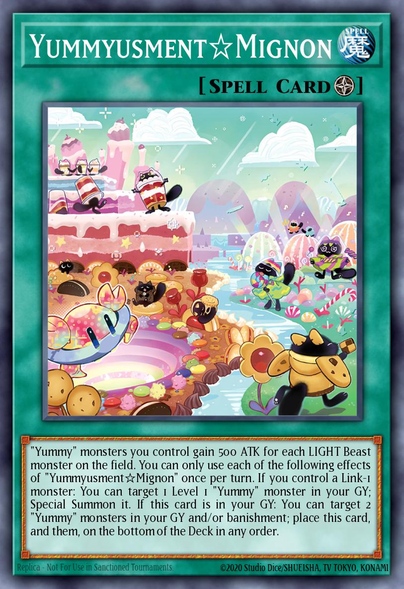 Yummyusment☆Mignon Yu-Gi-Oh card
