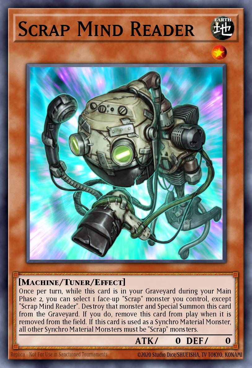 Scrap Mind Reader Yu-Gi-Oh card