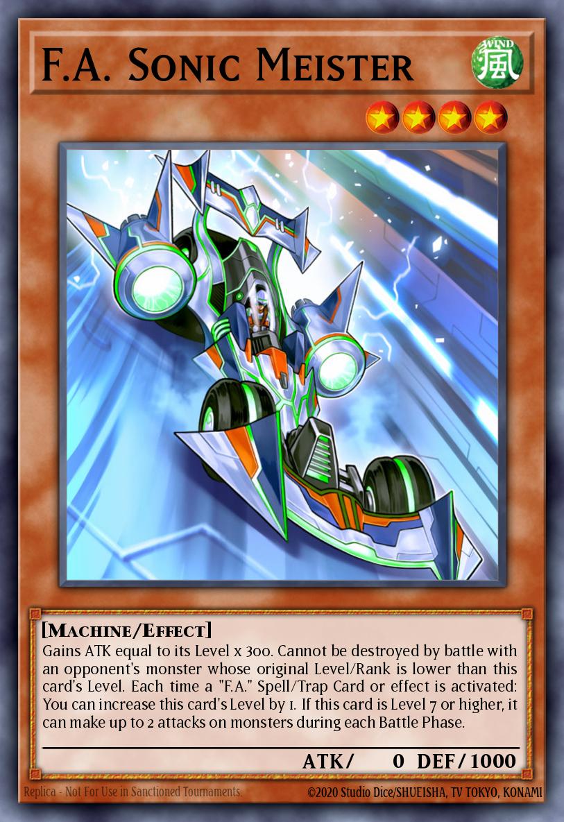 F.A. Sonic Meister Yu-Gi-Oh card