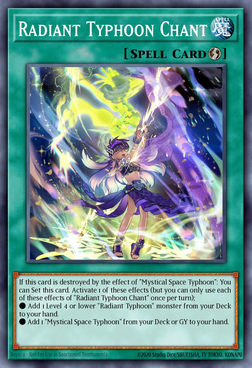 Radiant Typhoon Chant Yu-Gi-Oh card