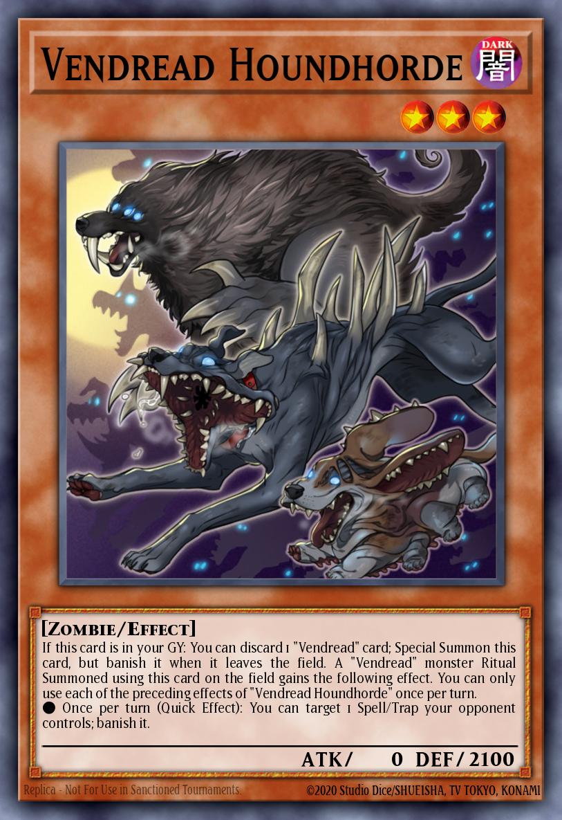 Vendread Houndhorde Yu-Gi-Oh card