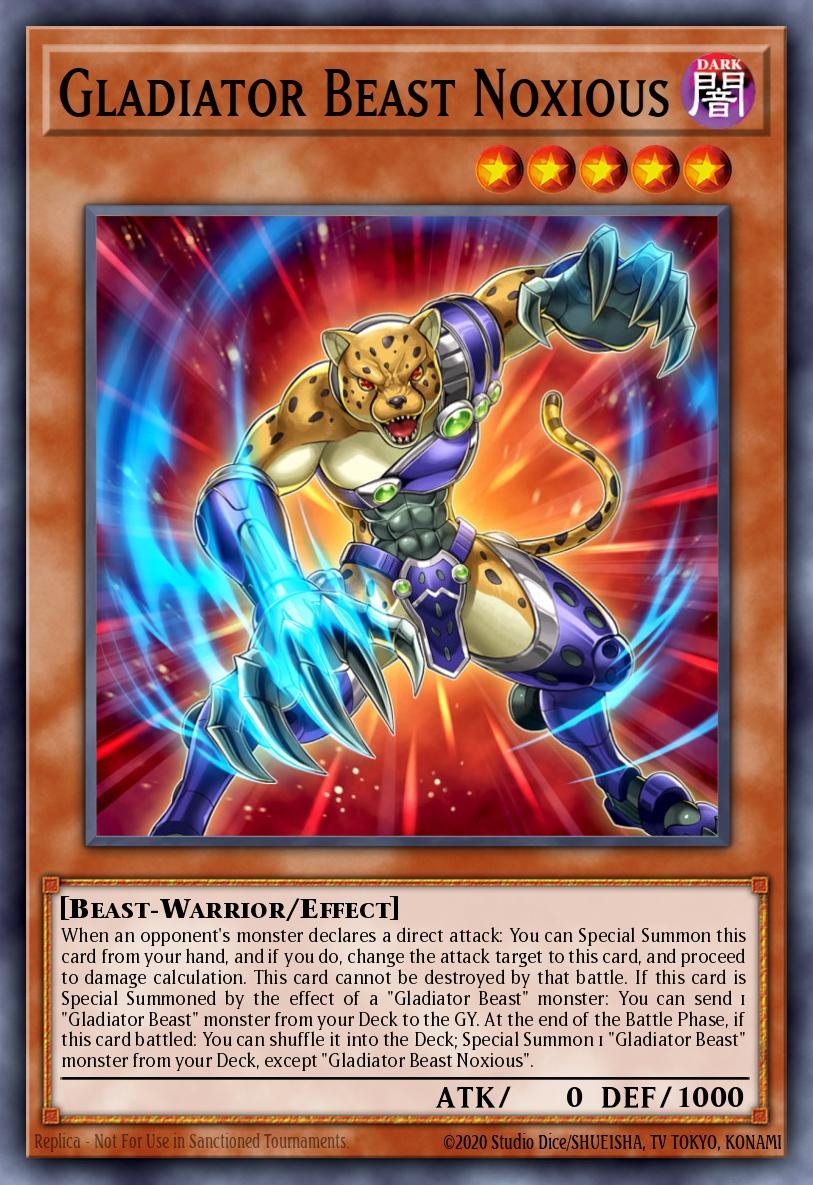 Gladiator Beast Noxious Yu-Gi-Oh card