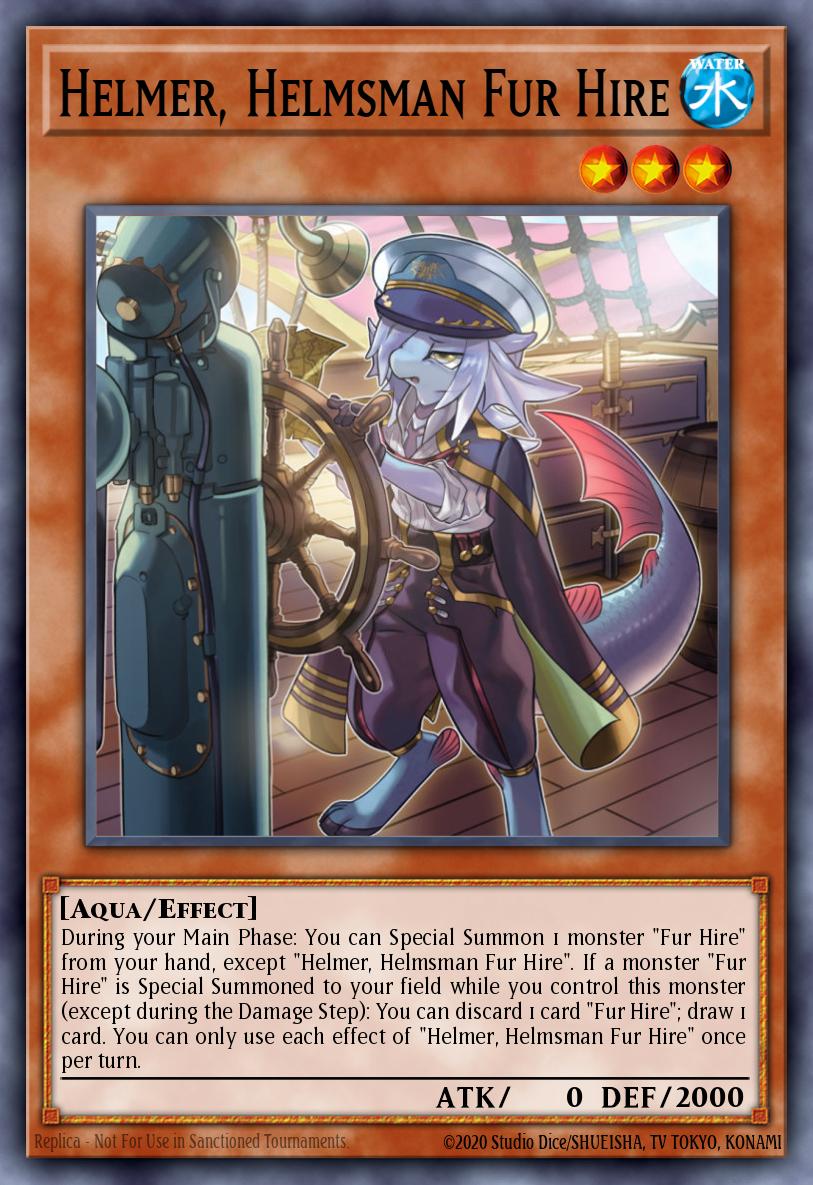 Helmer, Helmsman Fur Hire Yu-Gi-Oh card
