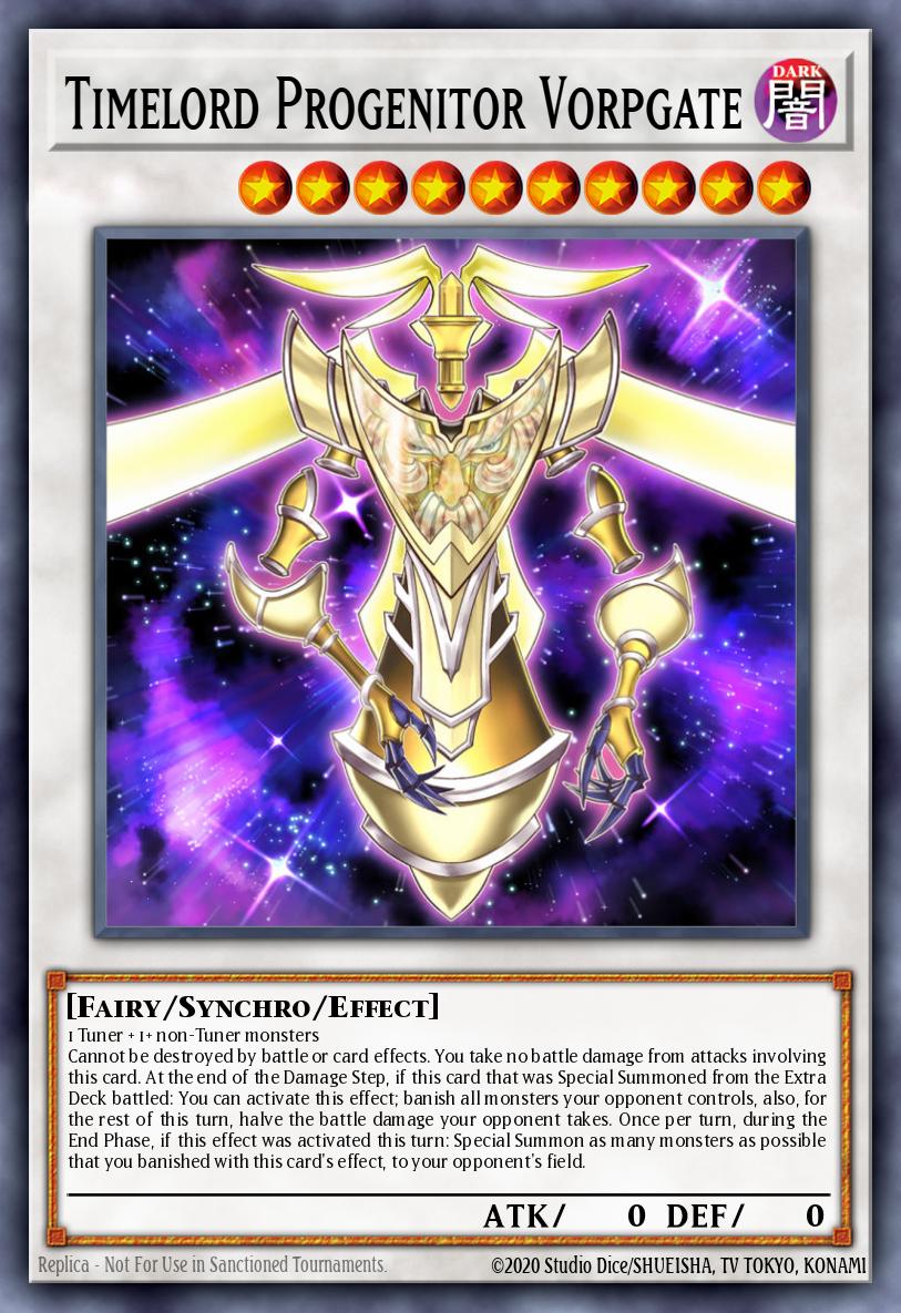 Timelord Progenitor Vorpgate Yu-Gi-Oh card