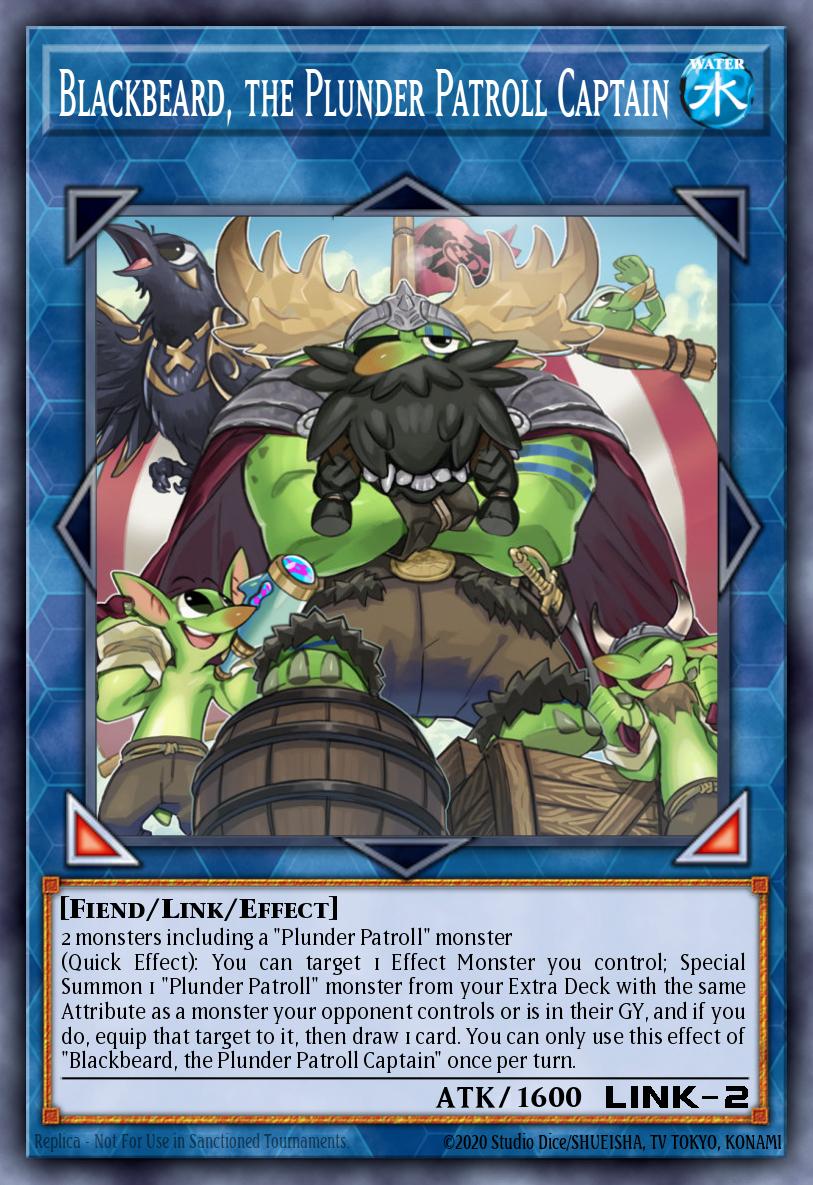 Blackbeard, the Plunder Patroll Captain Yu-Gi-Oh card