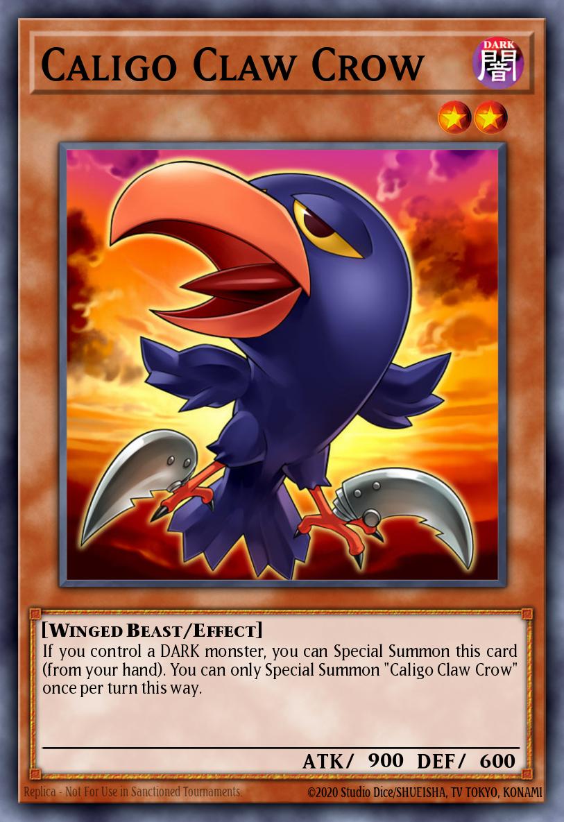 Caligo Claw Crow Yu-Gi-Oh card