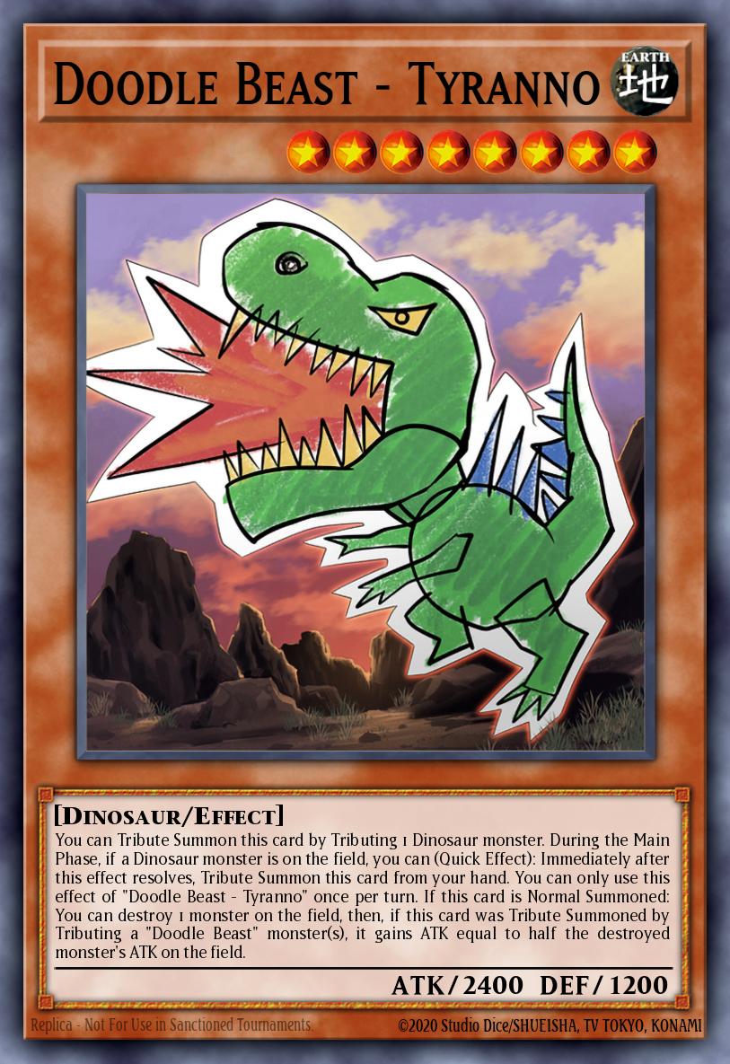 Doodle Beast - Tyranno Yu-Gi-Oh card