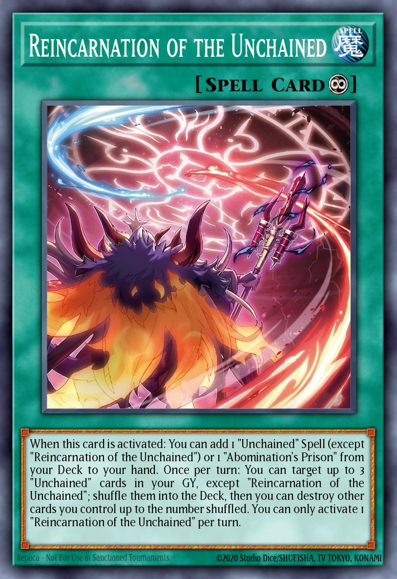 Reincarnation of the Unchained Yu-Gi-Oh card