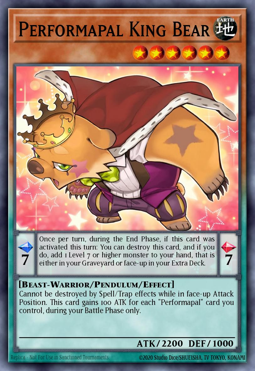 Performapal King Bear Yu-Gi-Oh card