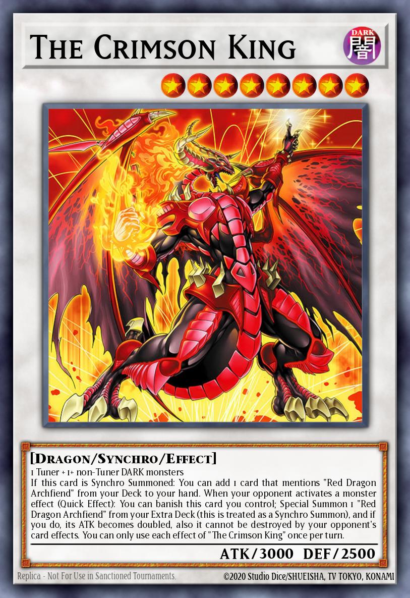 The Crimson King Yu-Gi-Oh card