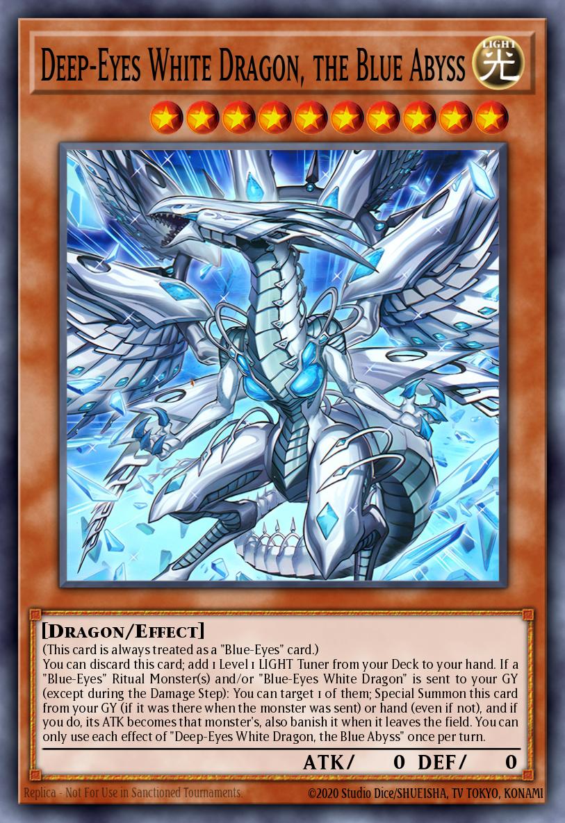 Deep-Eyes White Dragon, the Blue Abyss Yu-Gi-Oh card