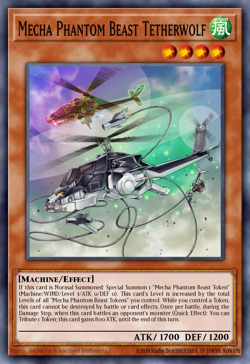 Mecha Phantom Beast Tetherwolf Yu-Gi-Oh card
