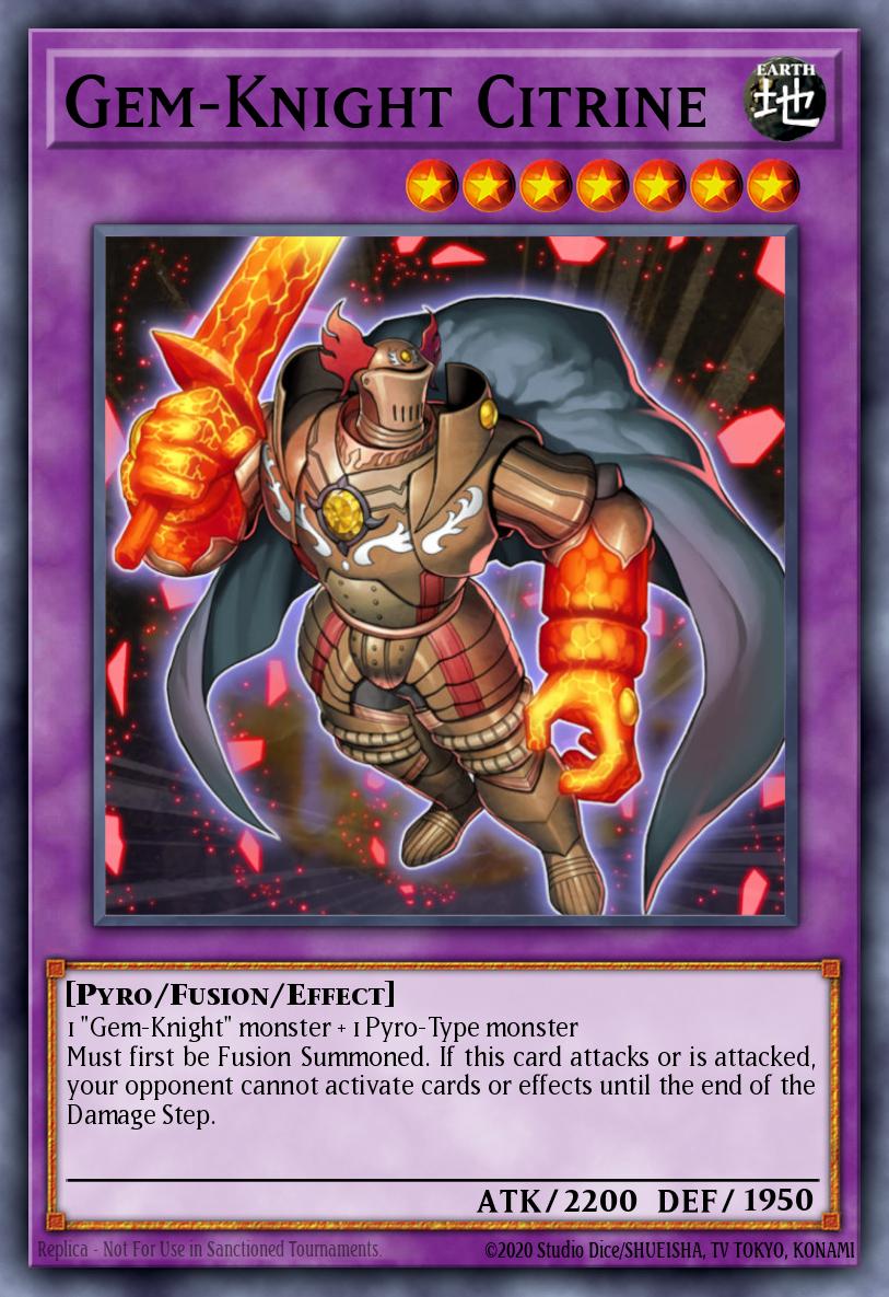 Gem-Knight Citrine Yu-Gi-Oh card