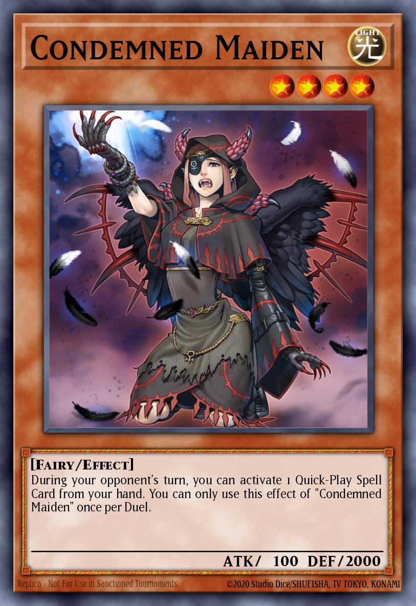Condemned Maiden Yu-Gi-Oh card