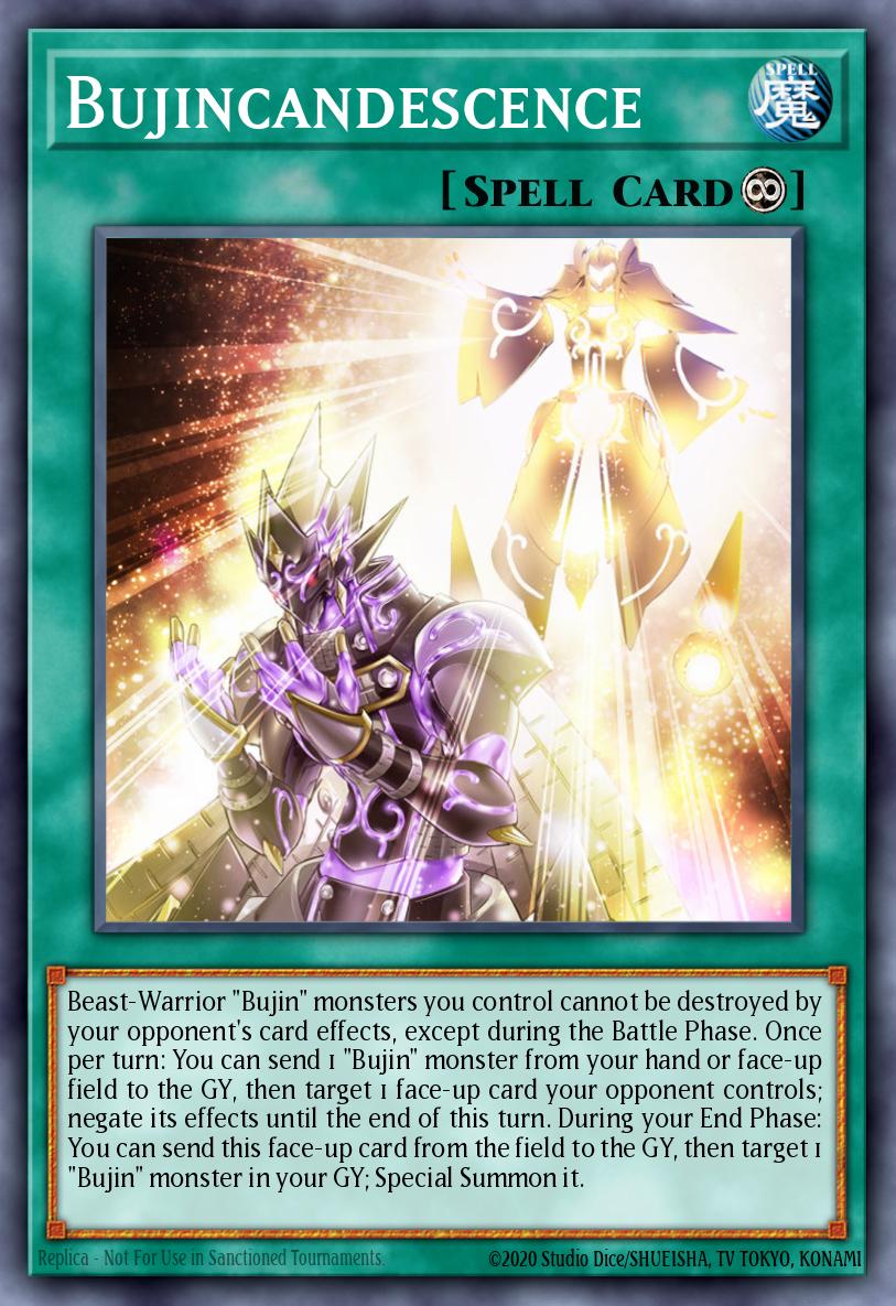 Bujincandescence Yu-Gi-Oh card