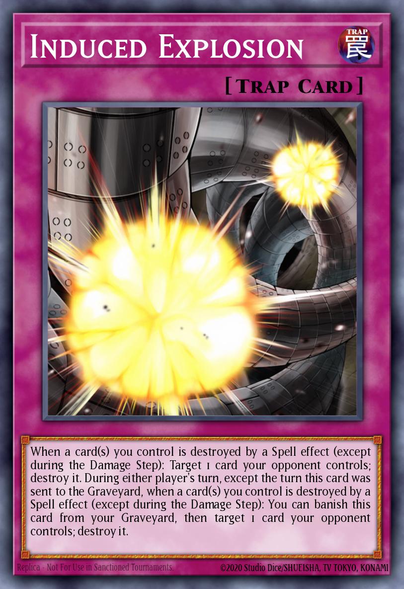 Induced Explosion Yu-Gi-Oh card