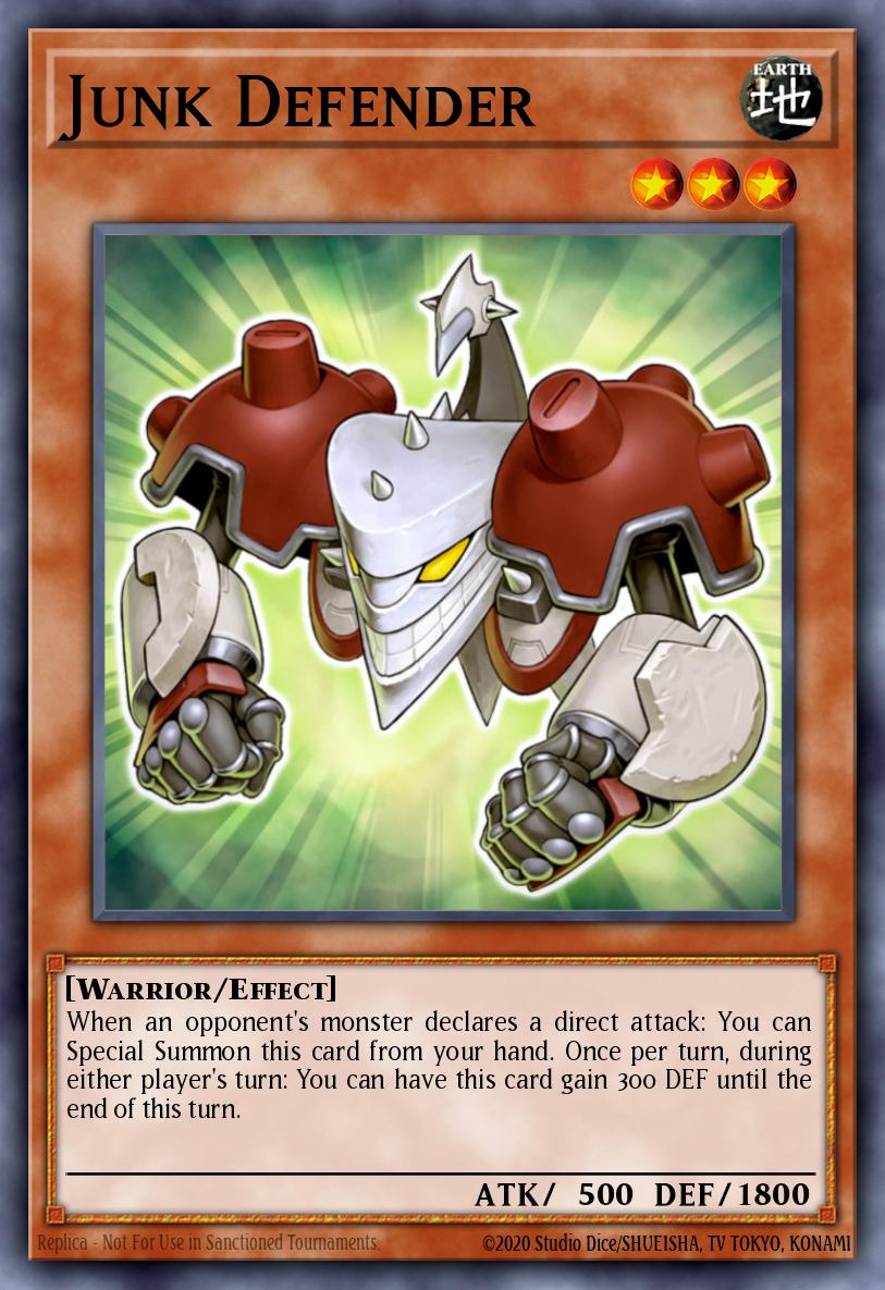 Junk Defender Yu-Gi-Oh card