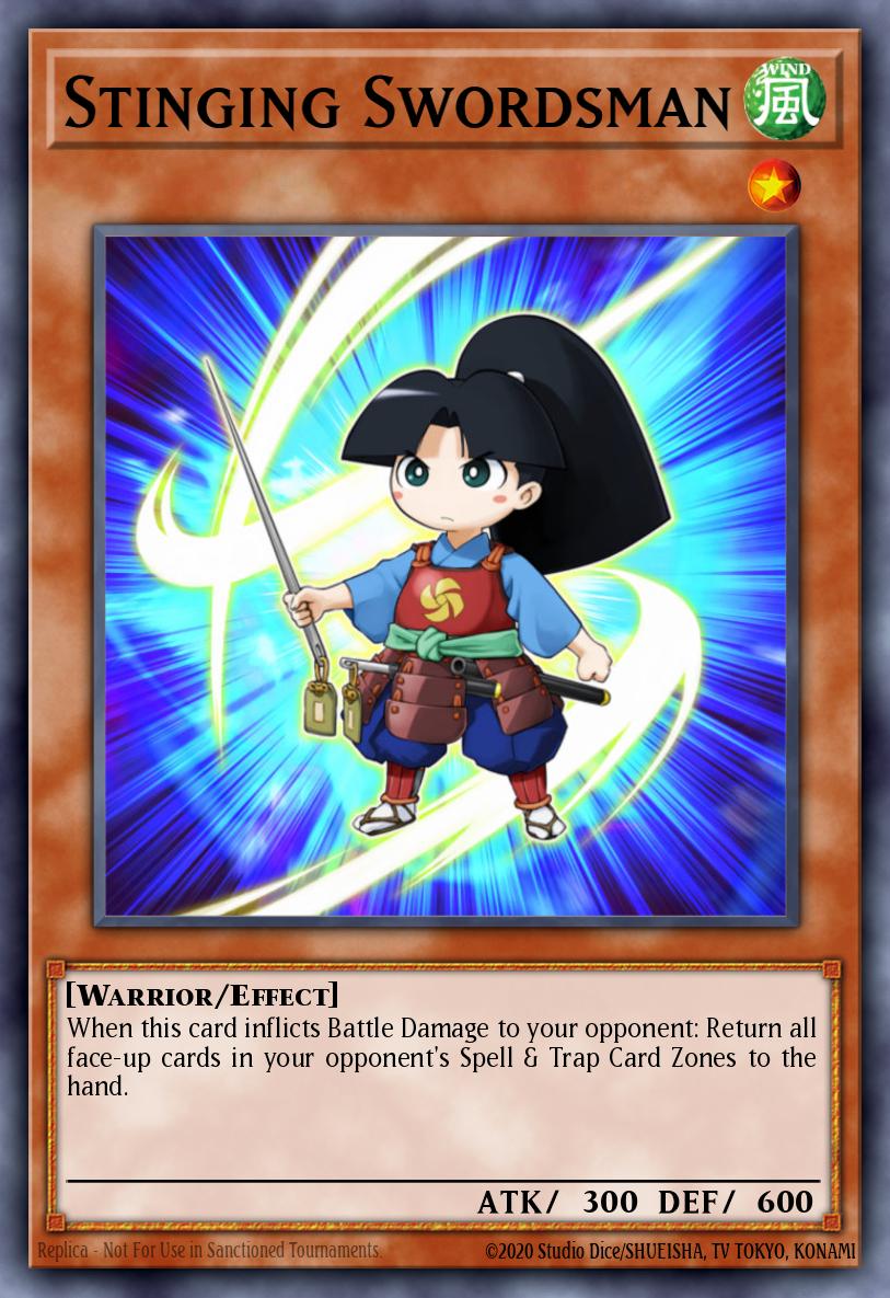 Stinging Swordsman Yu-Gi-Oh card
