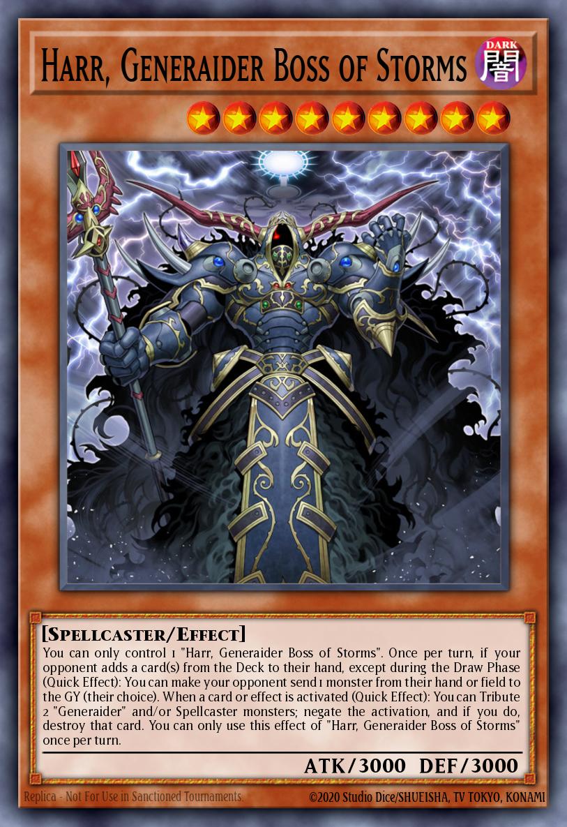 Harr, Generaider Boss of Storms Yu-Gi-Oh card