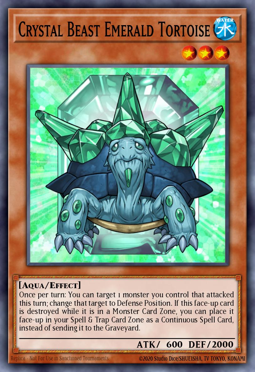 Crystal Beast Emerald Tortoise Yu-Gi-Oh card