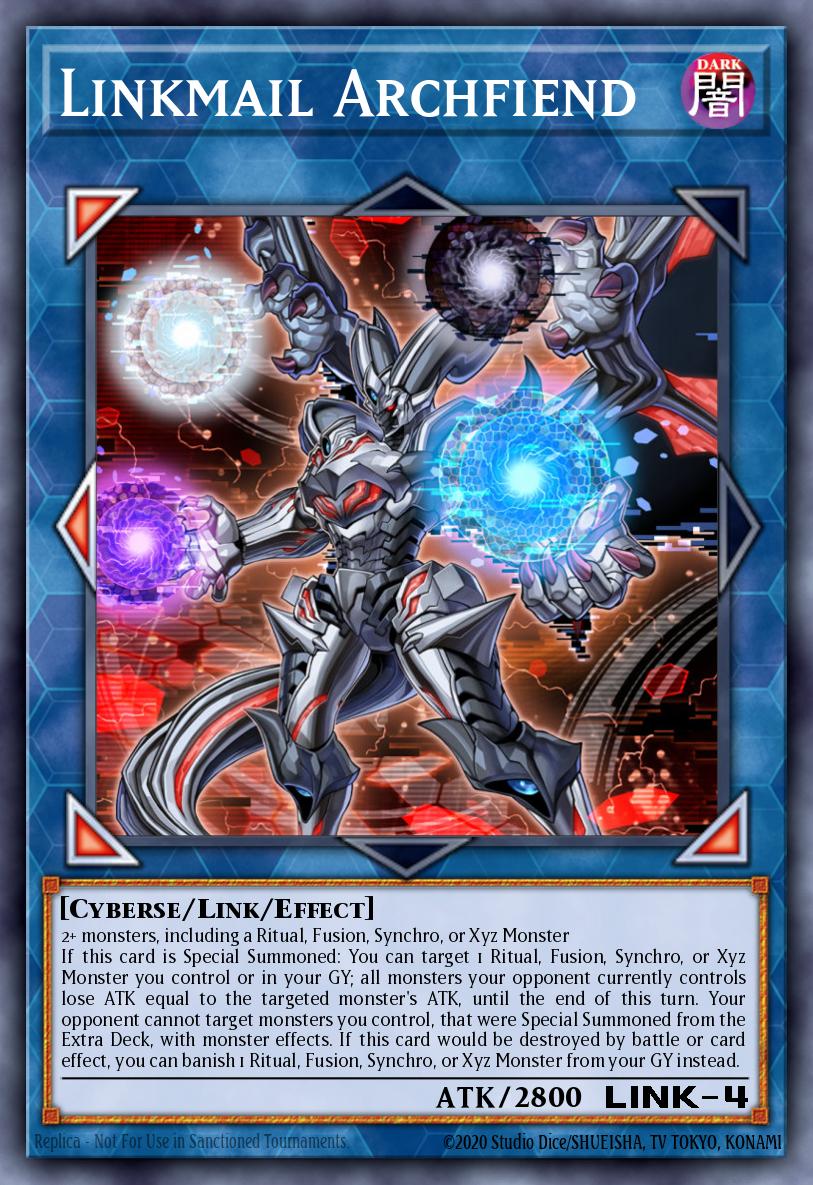 Linkmail Archfiend Yu-Gi-Oh card