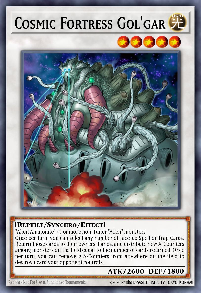 Cosmic Fortress Gol'gar Yu-Gi-Oh card