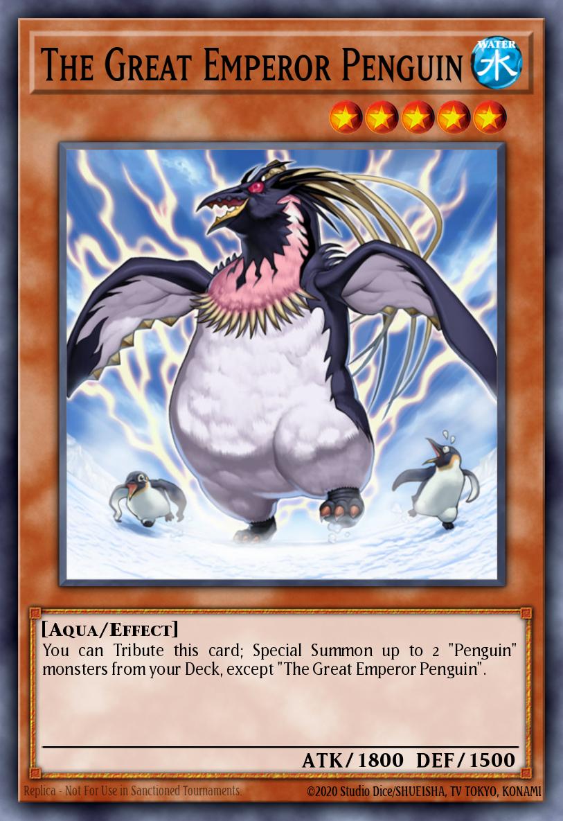 The Great Emperor Penguin Yu-Gi-Oh card